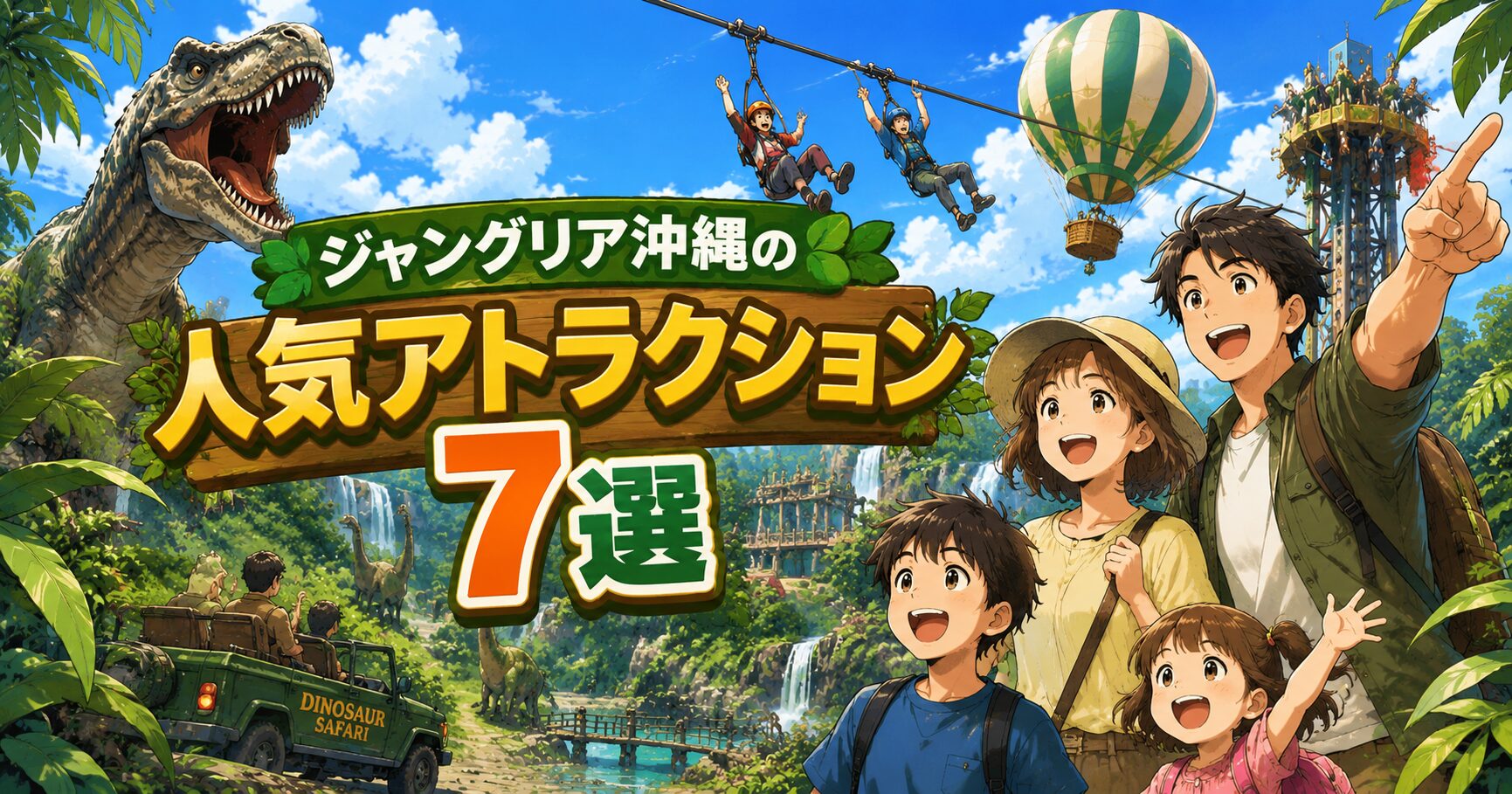 ジャングリア沖縄の人気アトラクション7選