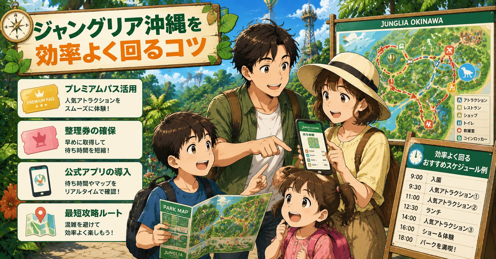 ジャングリア沖縄を効率よく回るコツ