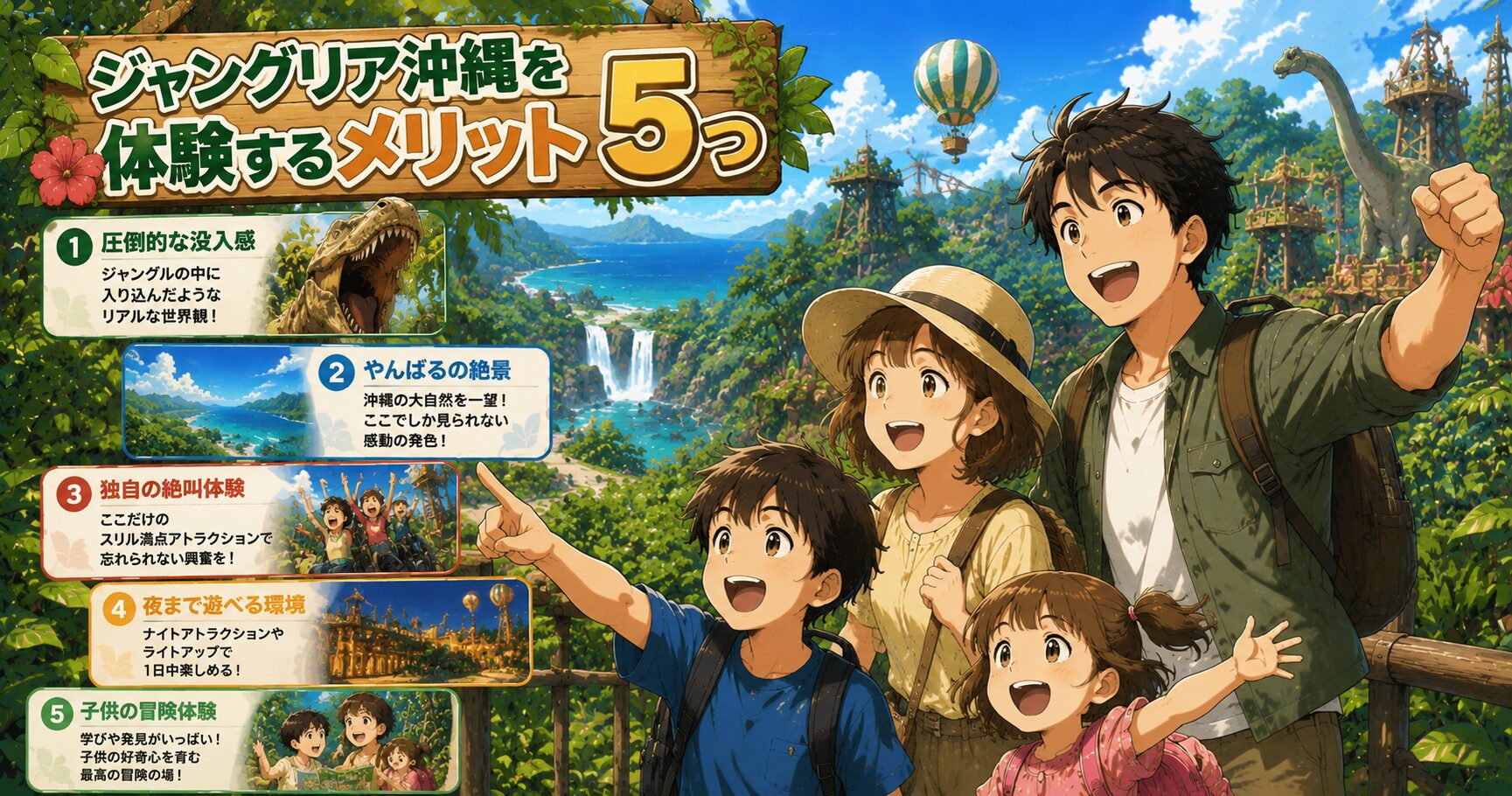 ジャングリア沖縄を体験するメリット5つ