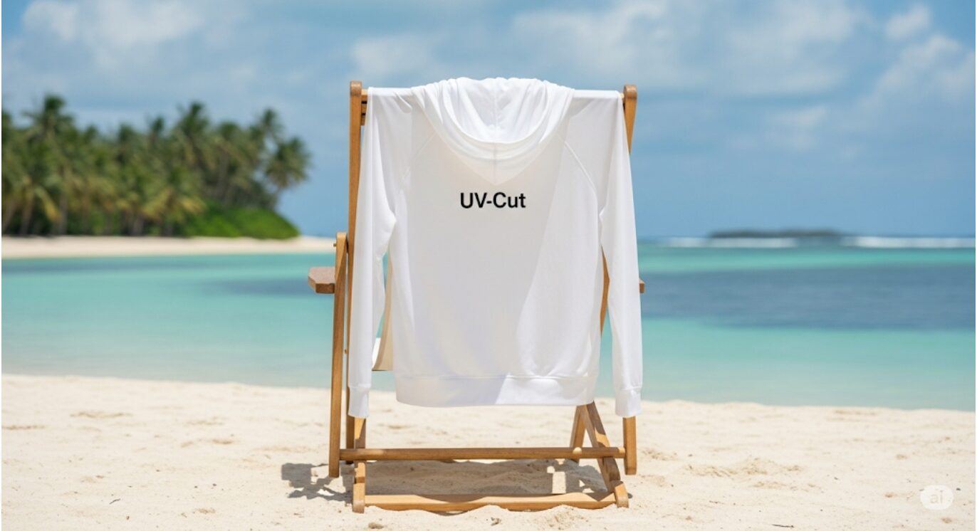 UVカット機能のあるパーカーや羽織もの
