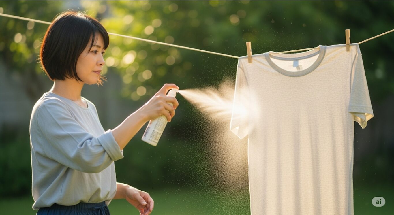 衣類にかける冷却スプレー