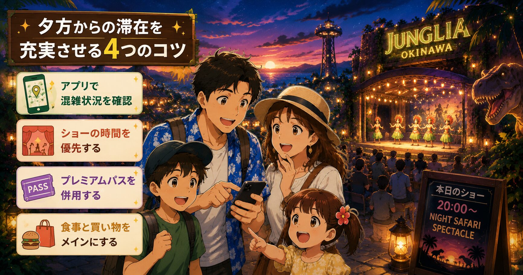 夕方からの滞在を充実させる4つのコツ