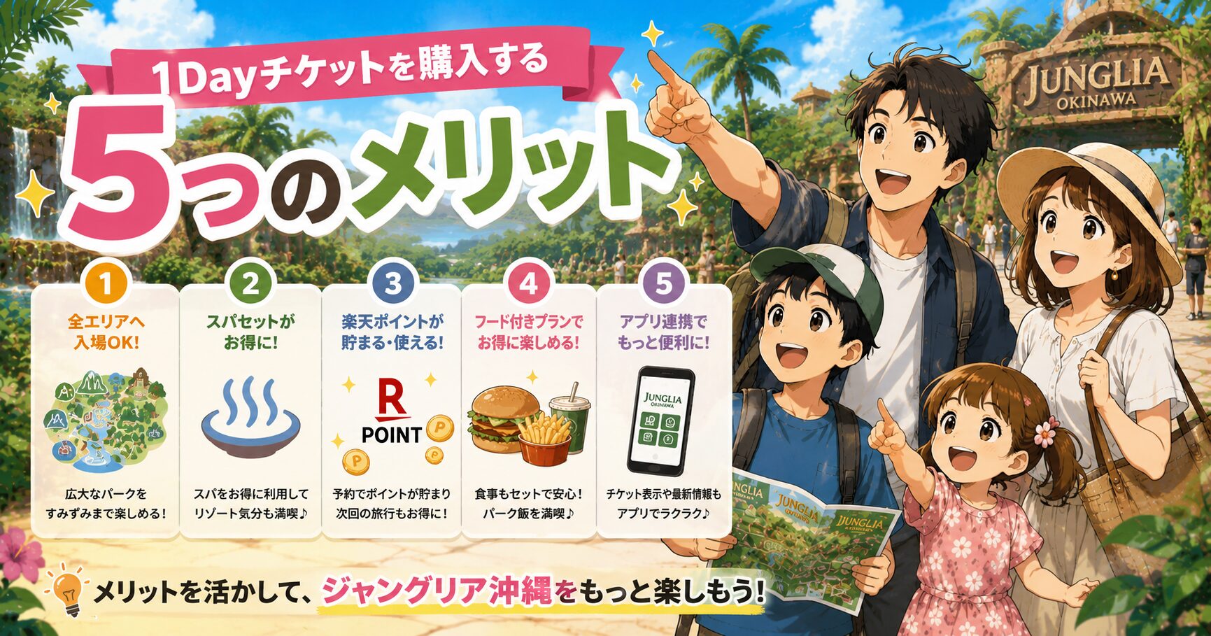 1Dayチケットを購入する5つのメリット