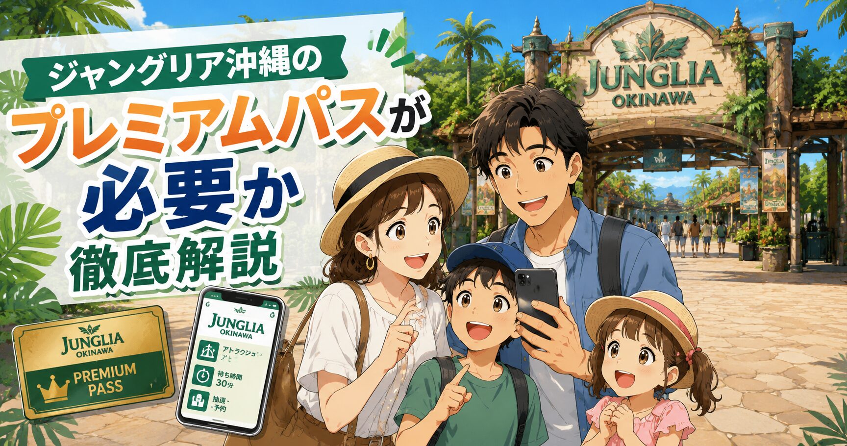 ジャングリア沖縄のプレミアムパスが必要か徹底解説