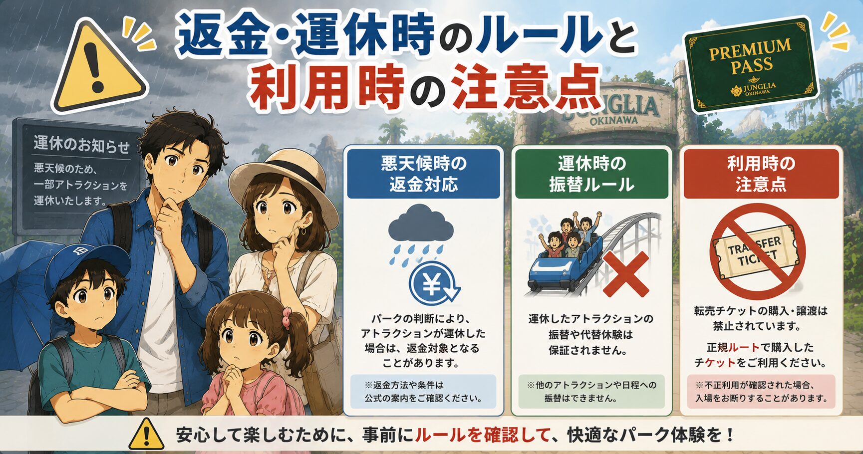 返金・運休時のルールと利用時の注意点