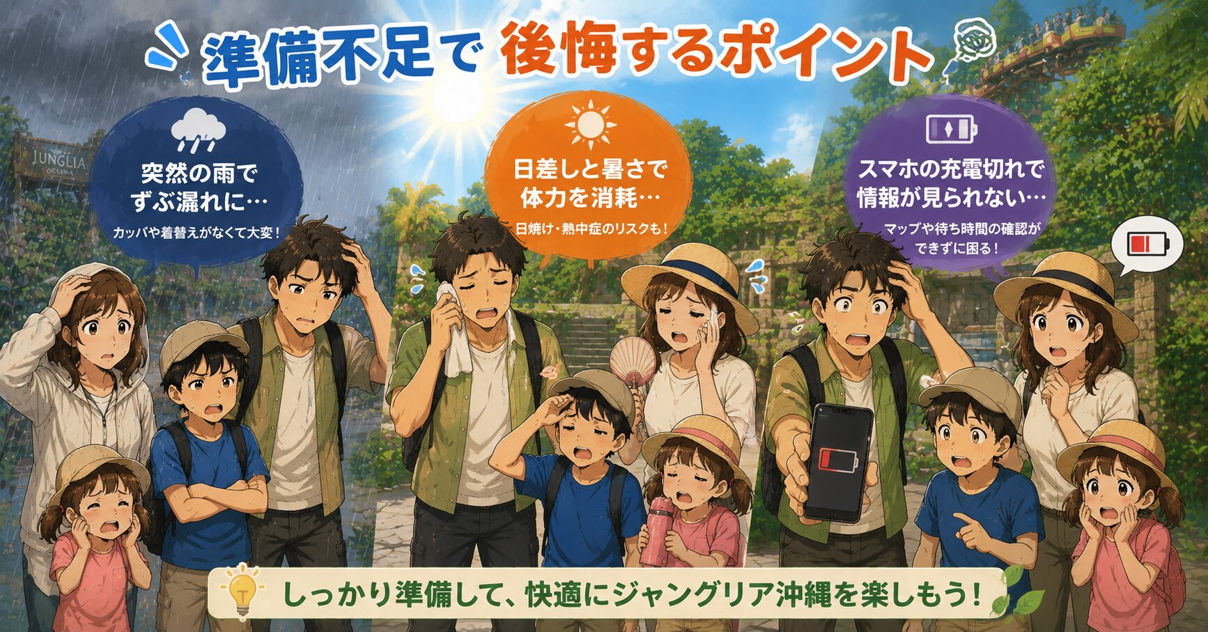 準備不足で後悔するポイント
