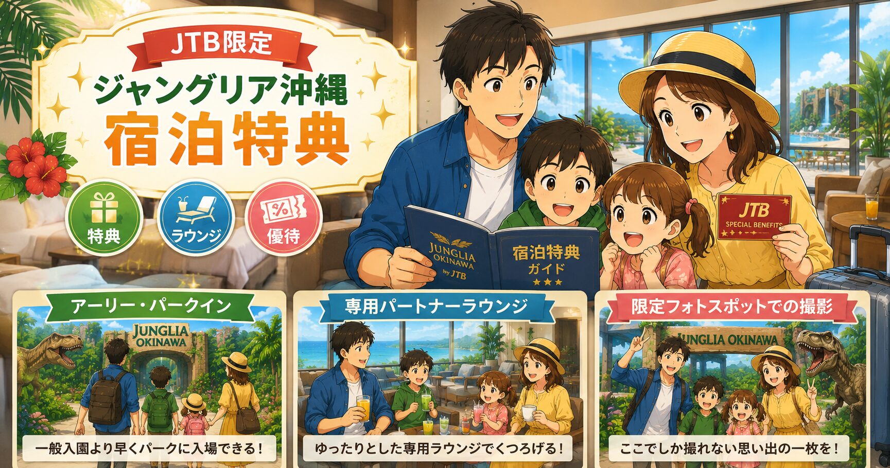 JTB限定のジャングリア沖縄宿泊特典