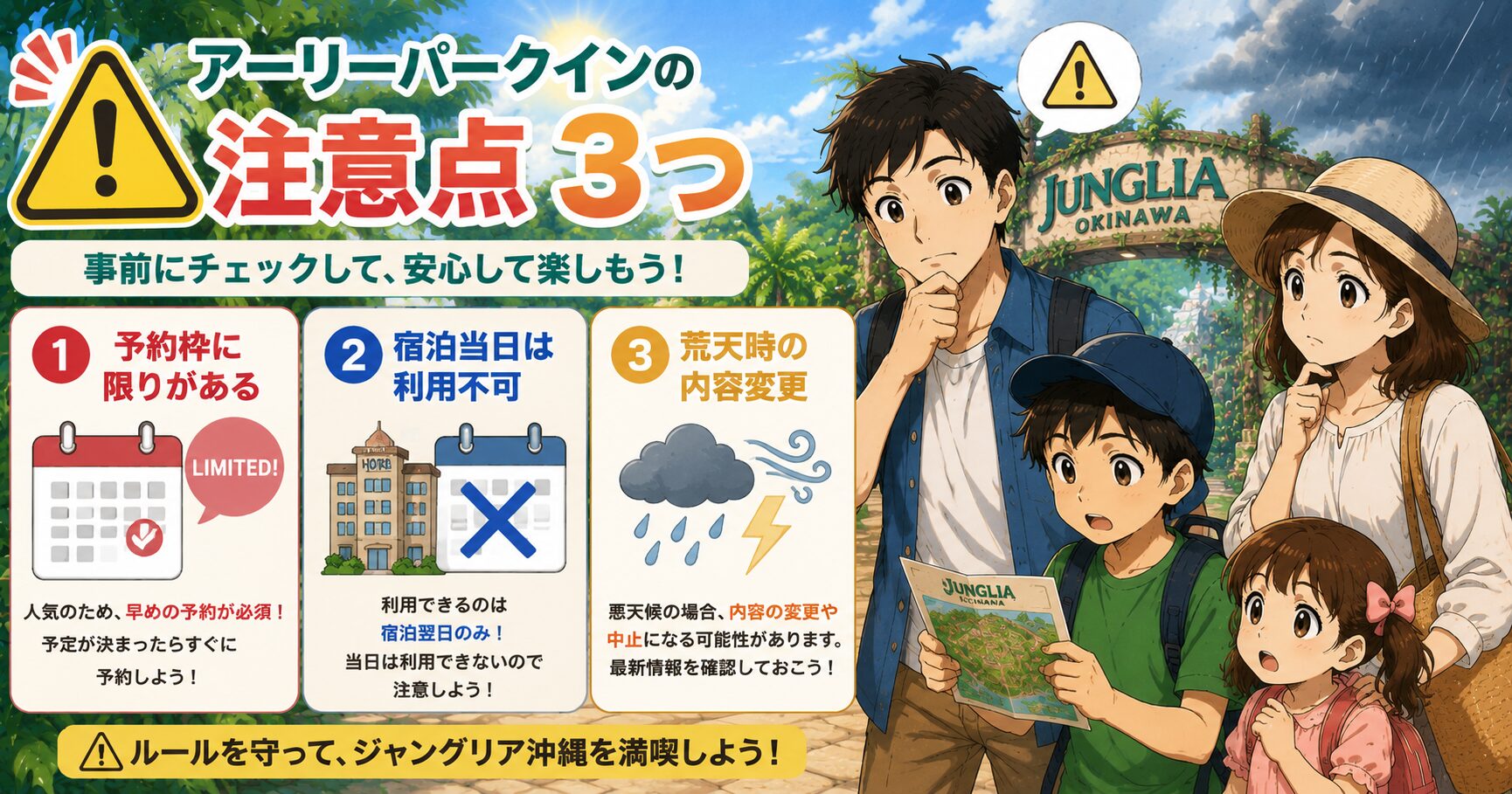 アーリーパークインの注意点3つ