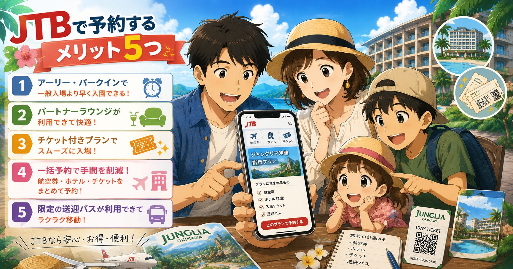 JTBで予約するメリット5つ