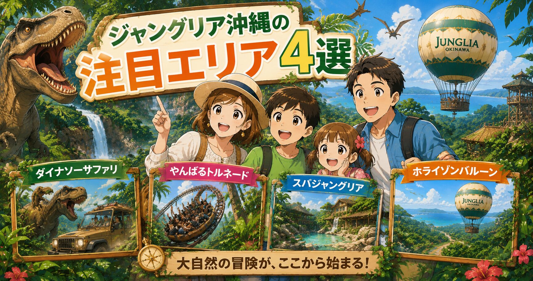 ジャングリア沖縄の注目エリア4選