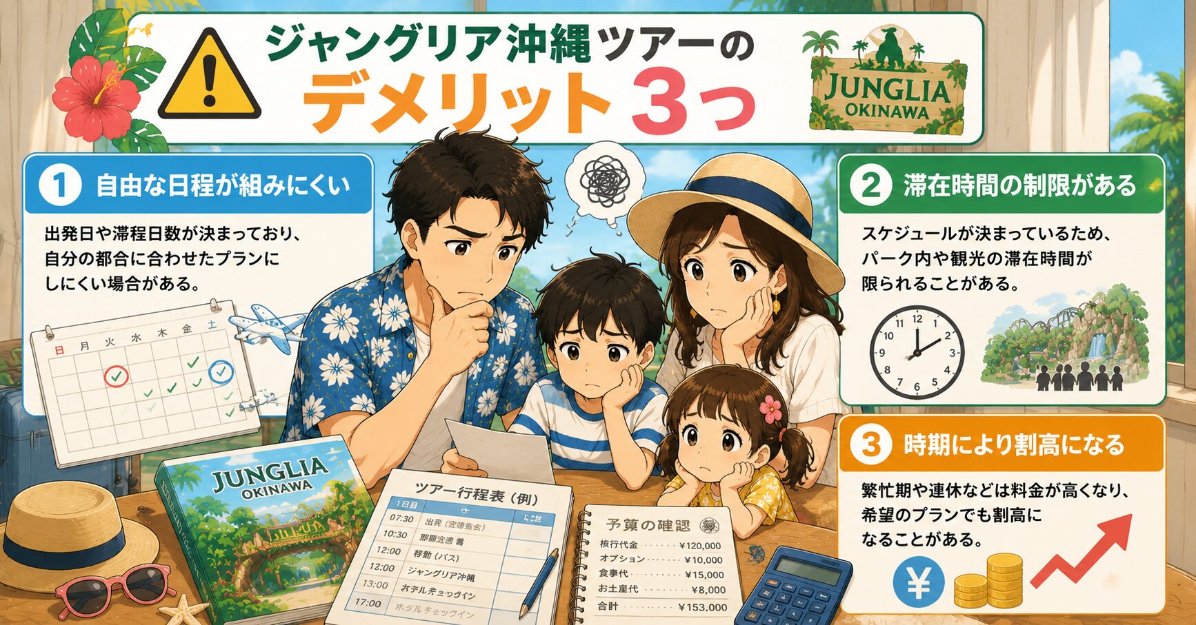 ジャングリア沖縄ツアーのデメリット3つ