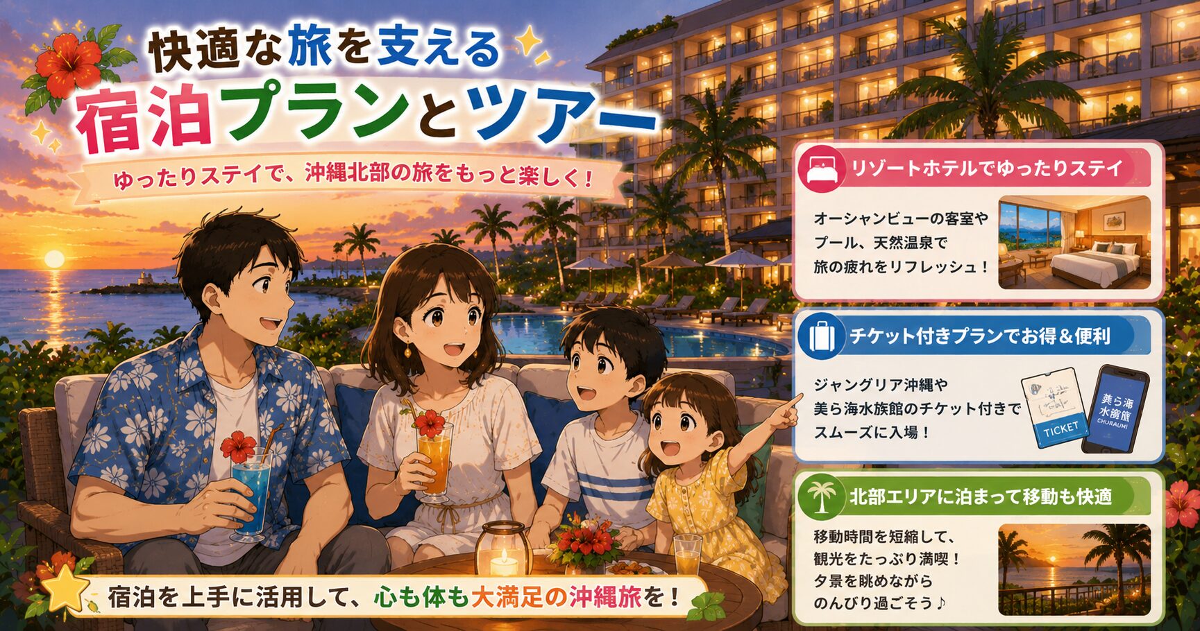 快適な旅を支える宿泊プランとツアー
