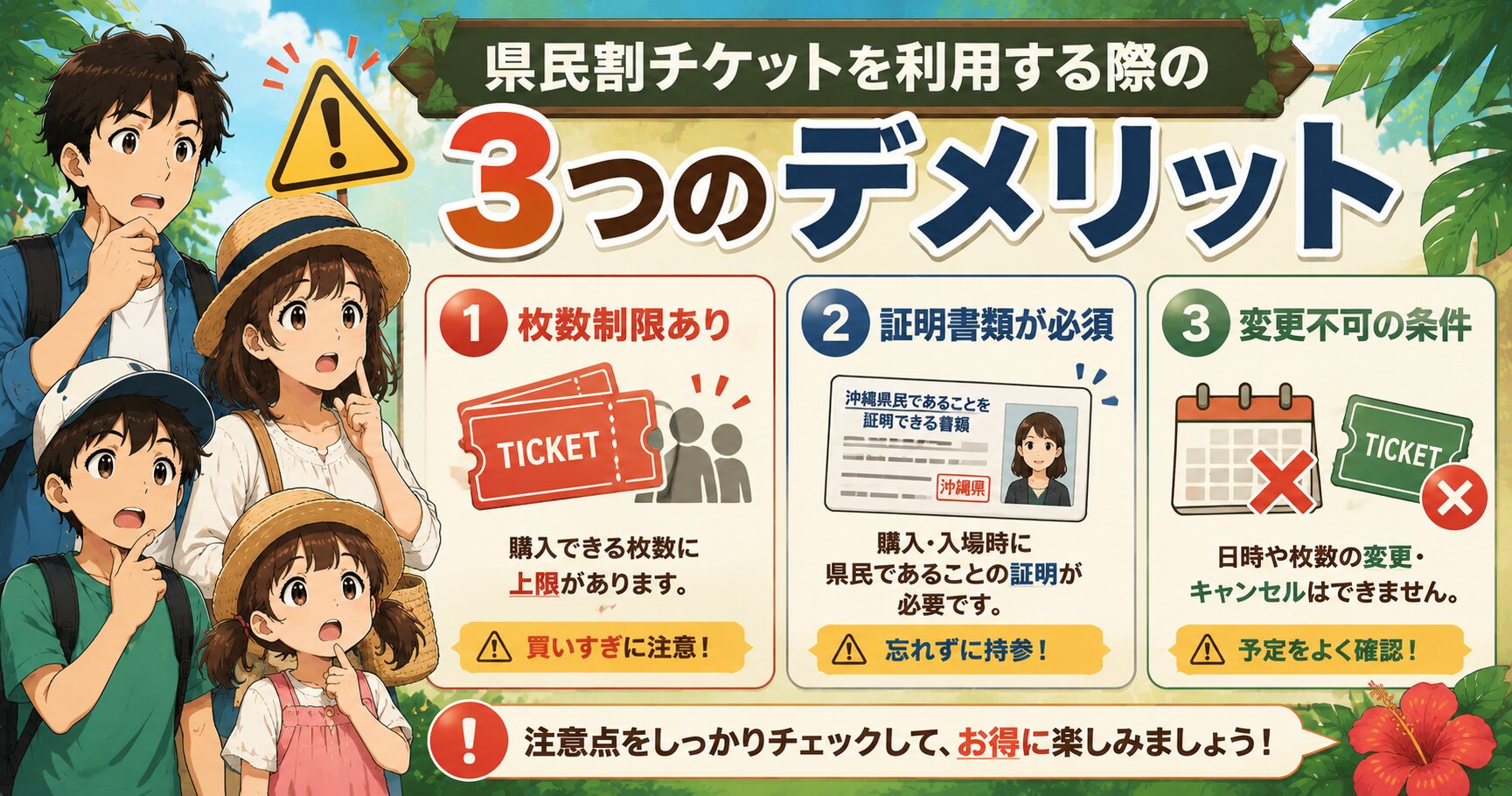 県民割チケットを利用する際の3つのデメリット