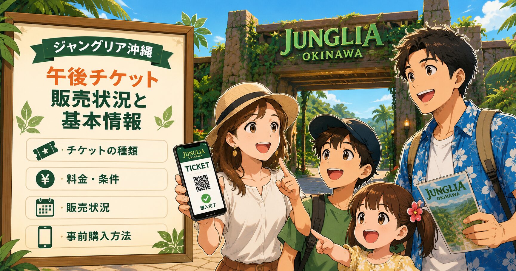 ジャングリア沖縄の午後チケット販売状況と基本情報