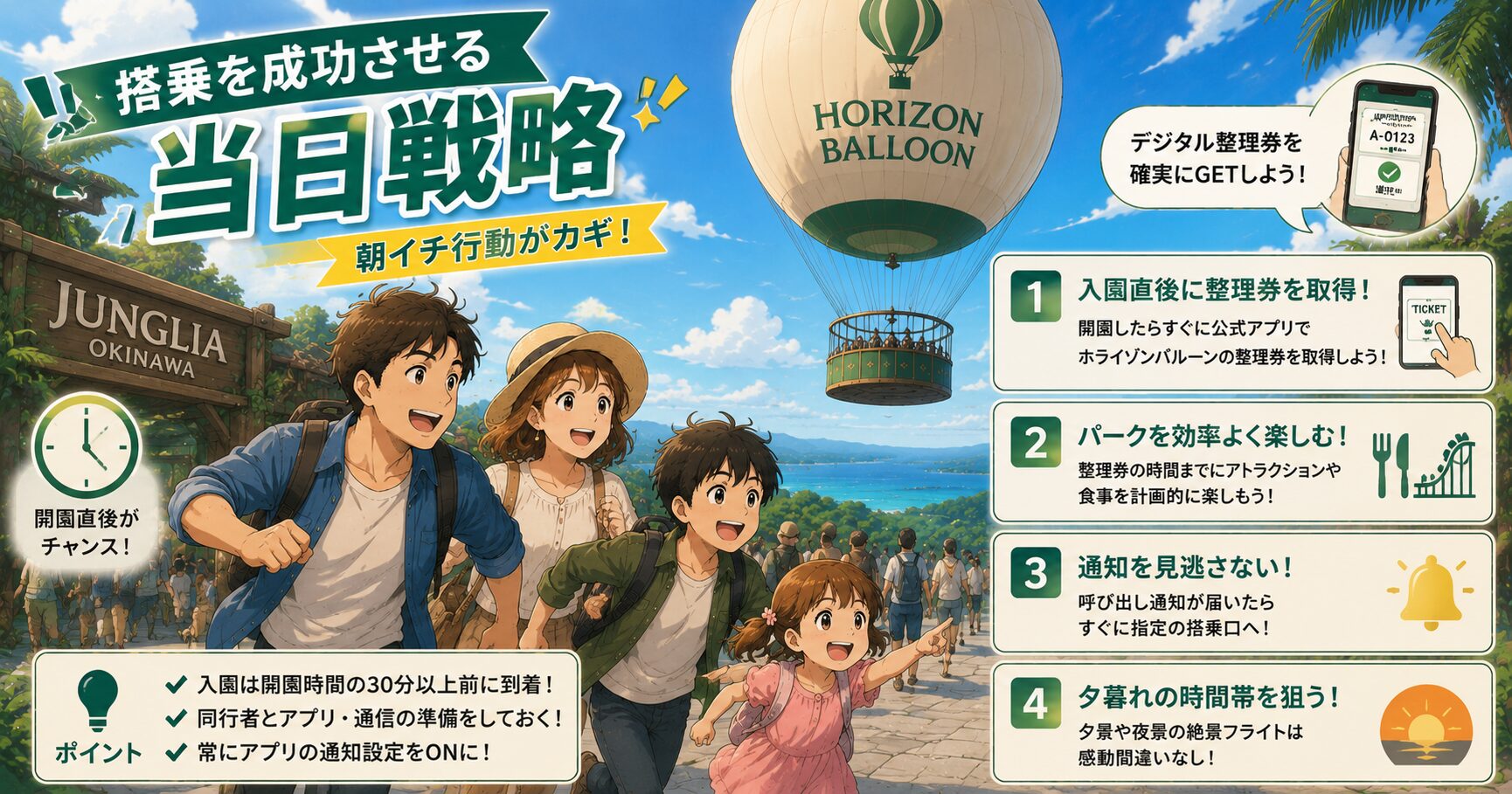 搭乗を成功させる当日戦略