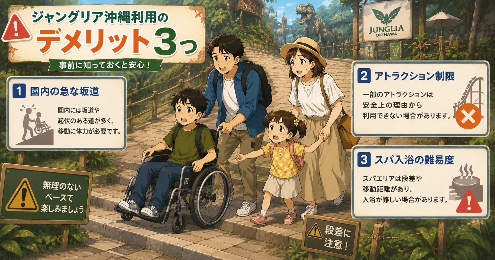 ジャングリア沖縄利用のデメリット3つ