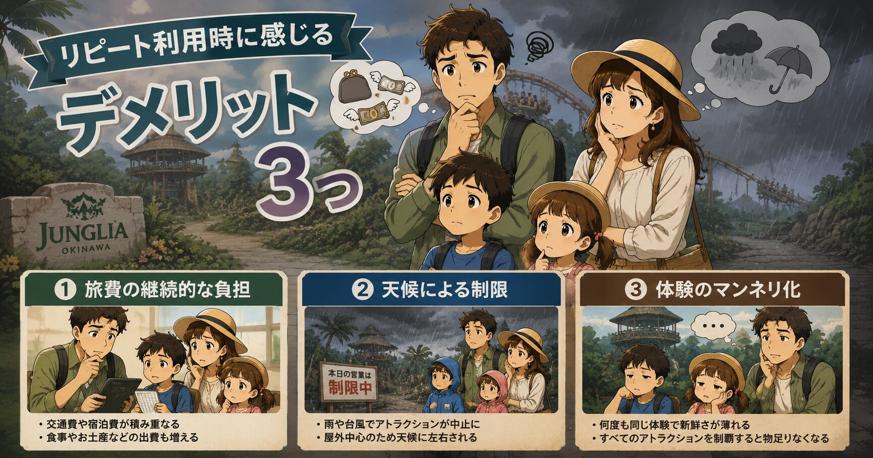 リピート利用時に感じるデメリット3つ