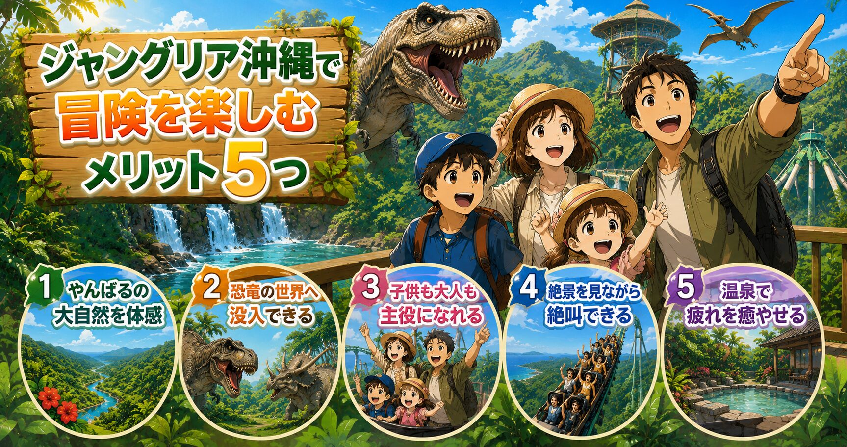 ジャングリア沖縄で冒険を楽しむメリット5つ