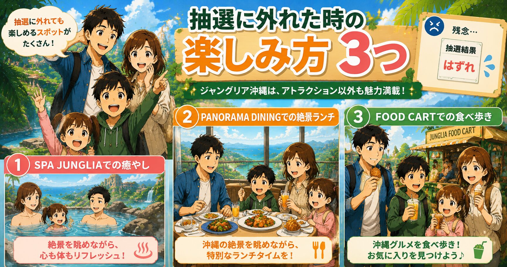 抽選に外れた時の楽しみ方3つ