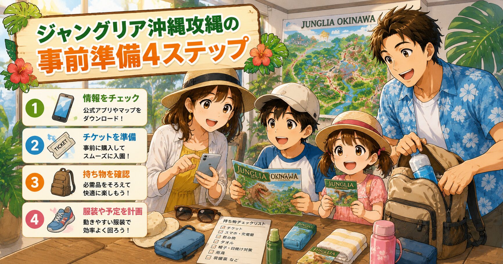ジャングリア沖縄攻略の事前準備4ステップ