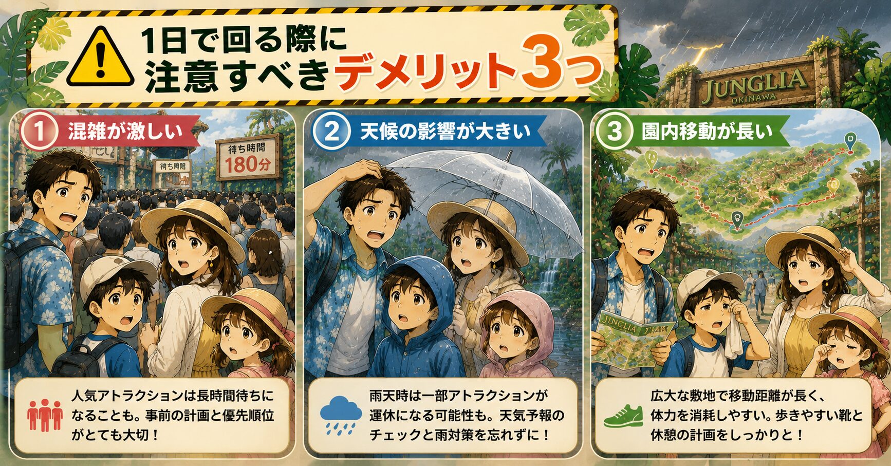 1日で回る際に注意すべきデメリット3つ