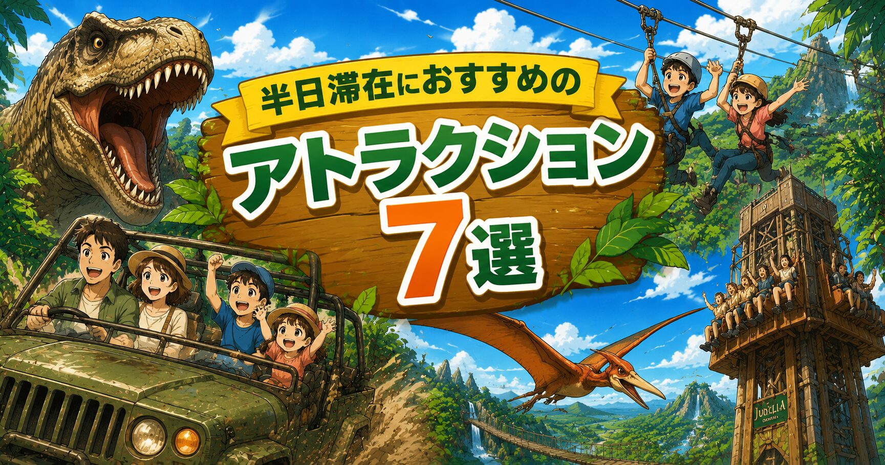 半日滞在におすすめのアトラクション7選