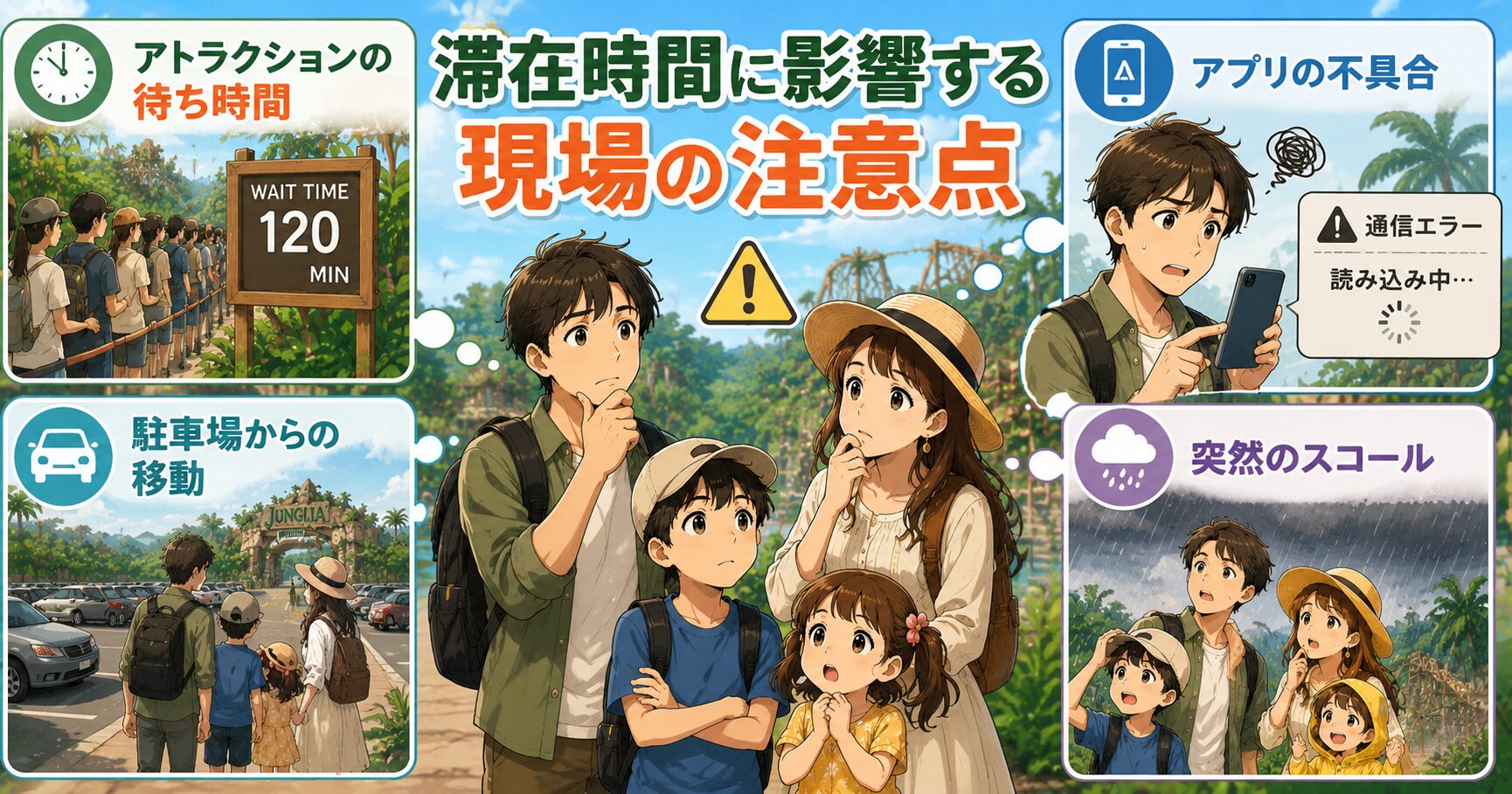 滞在時間に影響する現場の注意点