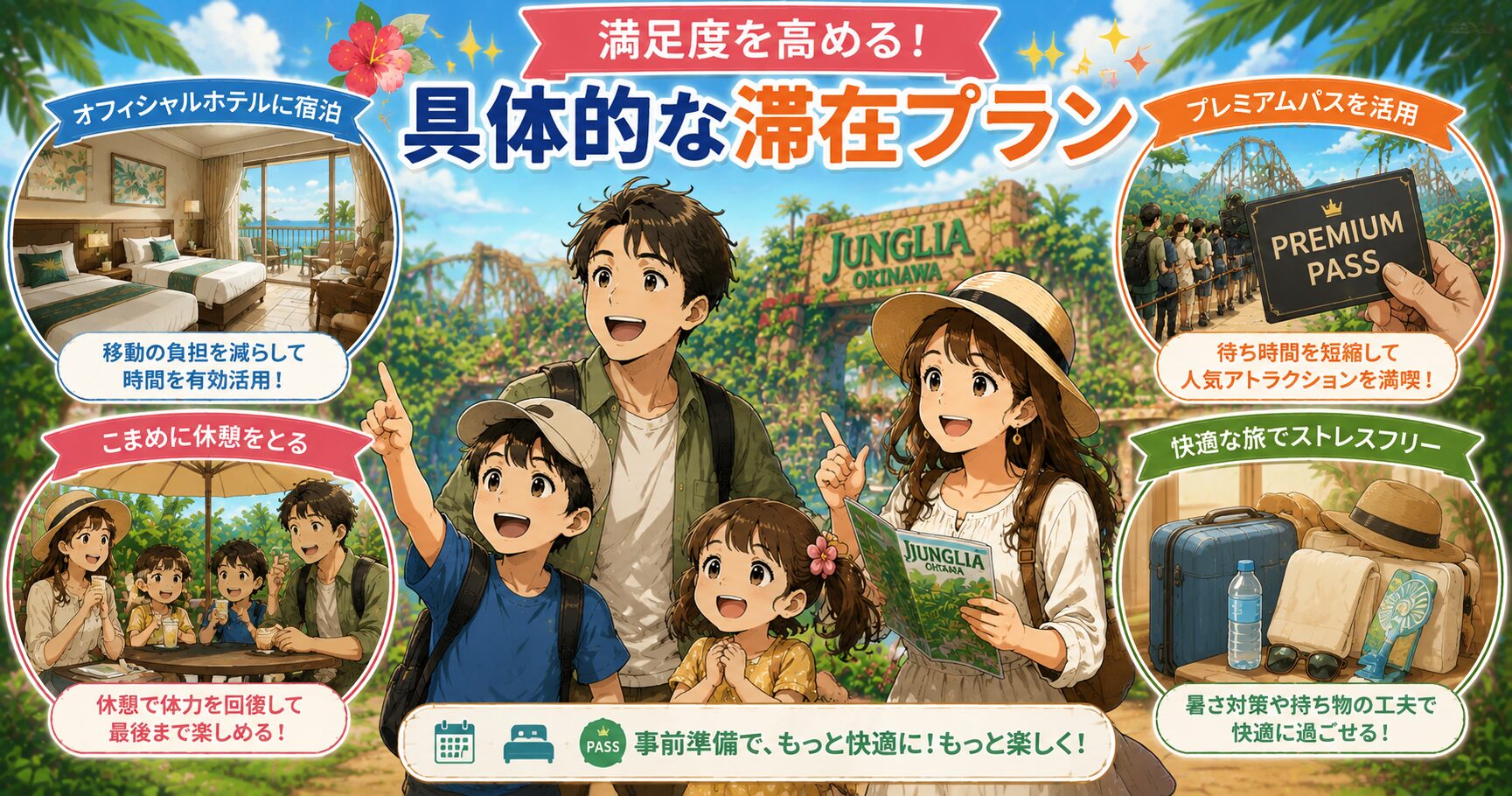 満足度を高める具体的な滞在プラン