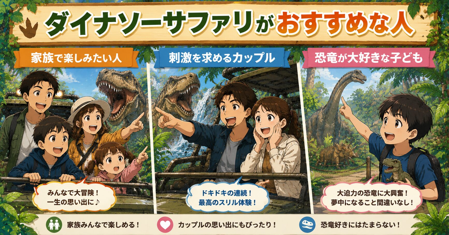 ダイナソーサファリがおすすめな人